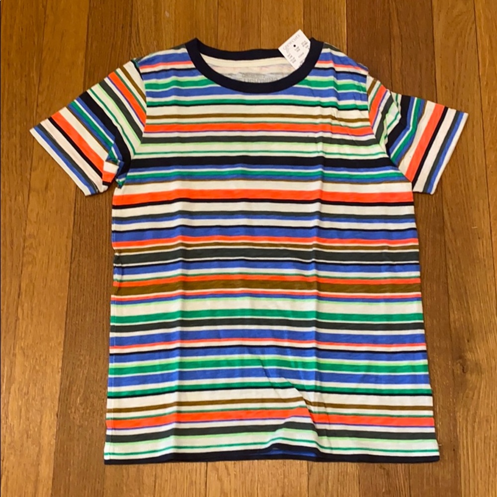 Crewcuts NWT striped tee. Size 8.